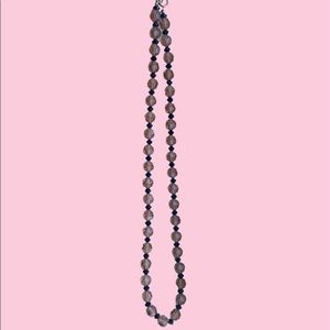 1950s cut glass crystal necklace vintage retro classic evening cocktail